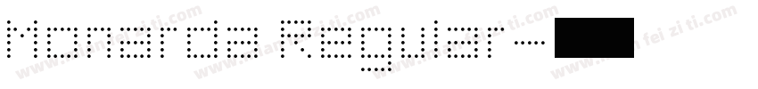 Monarda Regular字体转换